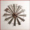 Rustic Windmill Galvanized Wall Clock - Hen & Tilly 