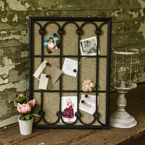 Image of Black Window Frame Cork Display Board - Hen & Tilly 