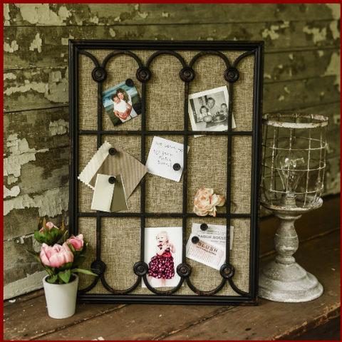 Image of Black Window Frame Cork Display Board - Hen & Tilly 