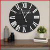 The "Vincent" Black and White Wall Clock - Hen & Tilly 