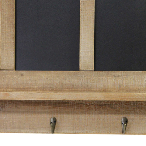 Image of Five Chalkboard Organizer with Metal Hooks - Hen & Tilly 
