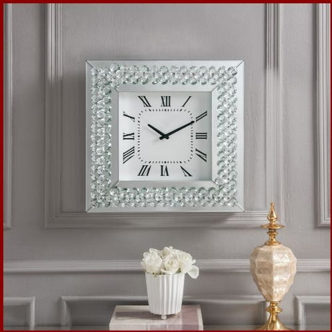Image of Crystal Roman Numeral Wall Clock - Hen & Tilly 