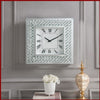 Crystal Roman Numeral Wall Clock - Hen & Tilly 