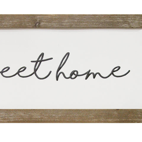 Image of "Home Sweet Home" Wooden Frame Wall Art - Hen & Tilly 