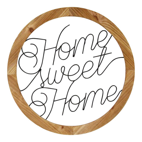 Image of "Home Sweet Home" Script Farmhouse Wall Art - Hen & Tilly 