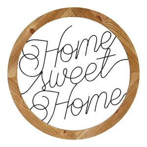 "Home Sweet Home" Script Farmhouse Wall Art - Hen & Tilly 