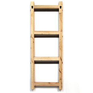 Decorative Ladder Organizer with Wire Baskets - Hen & Tilly 