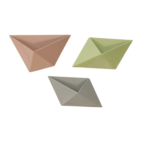 Image of Tricolor Modern Wall Planters - Hen & Tilly 