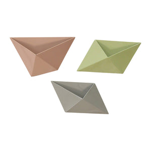 Tricolor Modern Wall Planters - Hen & Tilly 
