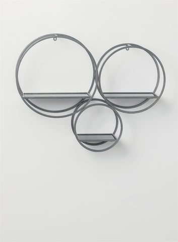 Image of Silver and Iron Circle Shelves - Hen & Tilly 