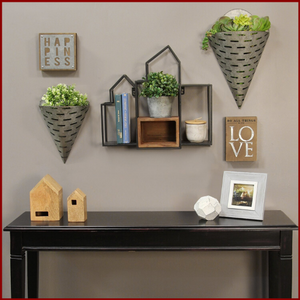 Decorative Wallscape Shelf and Storage Box - Hen & Tilly 