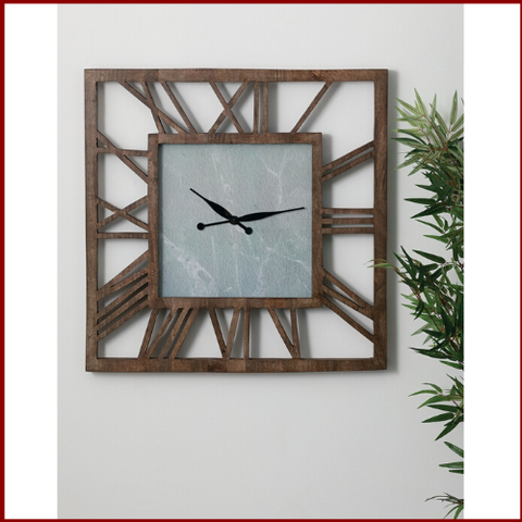 Image of Dark Wood Blank Face Wall Clock - Hen & Tilly 