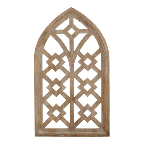 Image of Rustic Wooden Cathedral Arch Wall Decor - Hen & Tilly 