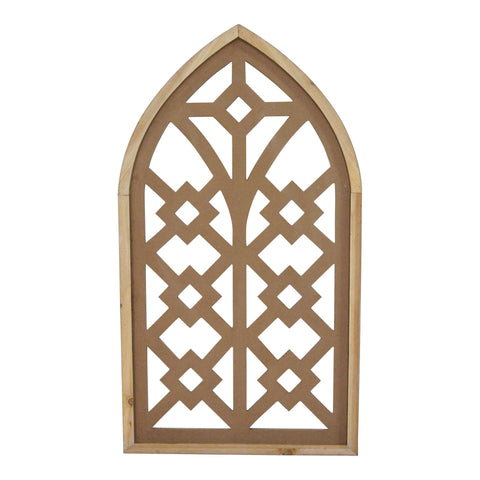 Image of Rustic Wooden Cathedral Arch Wall Decor - Hen & Tilly 