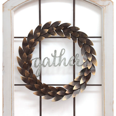 "Gather" Window and Wreath Wall Decor - Hen & Tilly 